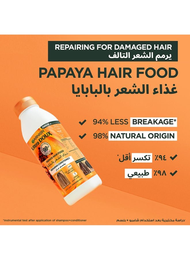 Ultra Doux Nourishing Papaya Conditioner for Damaged Hair Repair 350ml 350ml
