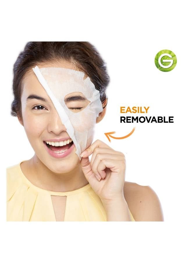 Garnier Fast Bright Tissue Mask with Vitamin C & Milky Essence Clear 28grams