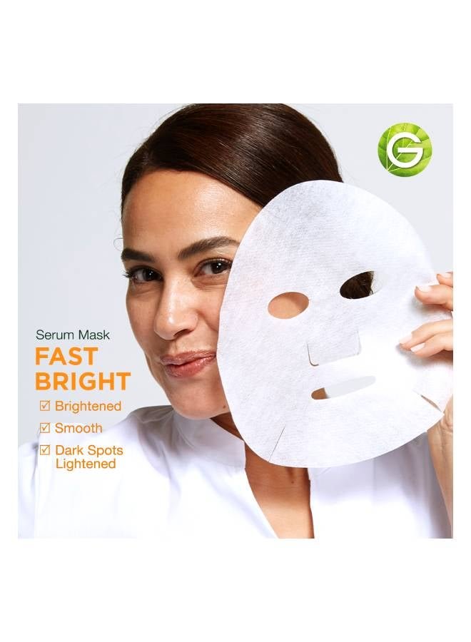 Garnier Fast Bright Tissue Mask with Vitamin C & Milky Essence Clear 28grams