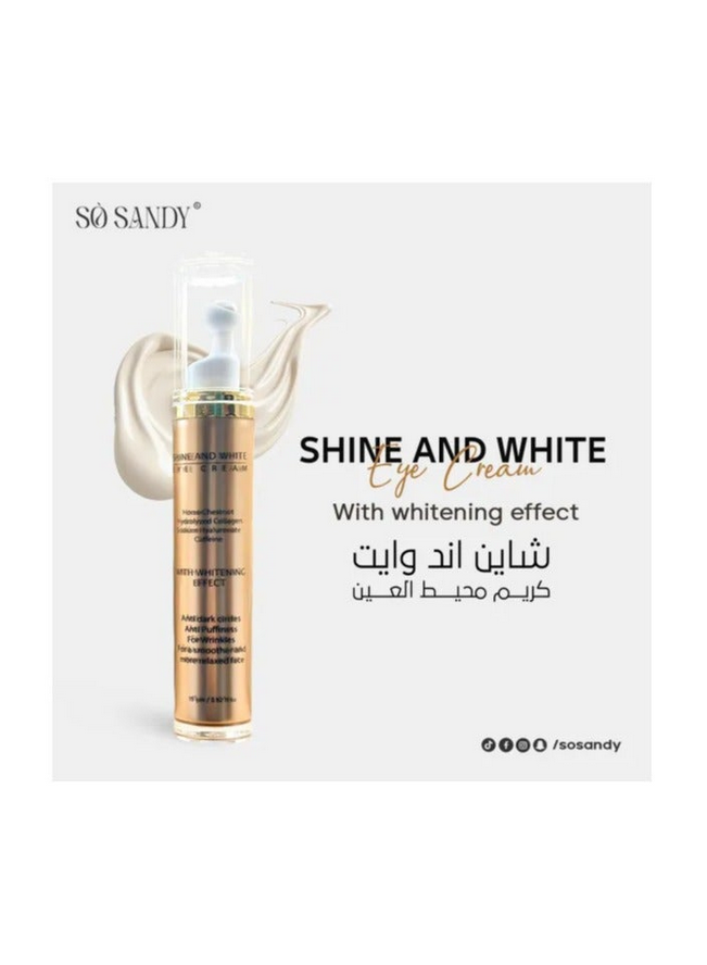 Shine & White Eye Contour Brightening under eye cream, with Anti-aging effect.