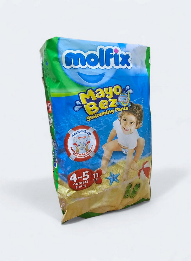 Molfix swimwear diapers 11pcs - size 4 to 5 9-15kg