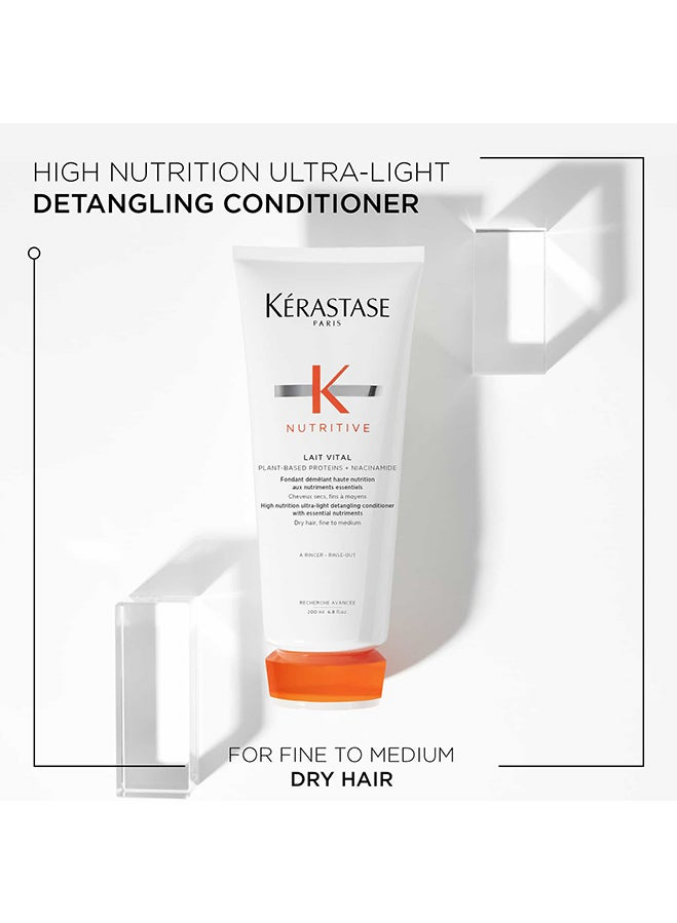 Nutritive Lait Vital High Nutrition Ultra-Light Conditioner for Dry, Fine to Medium Hair 200ml