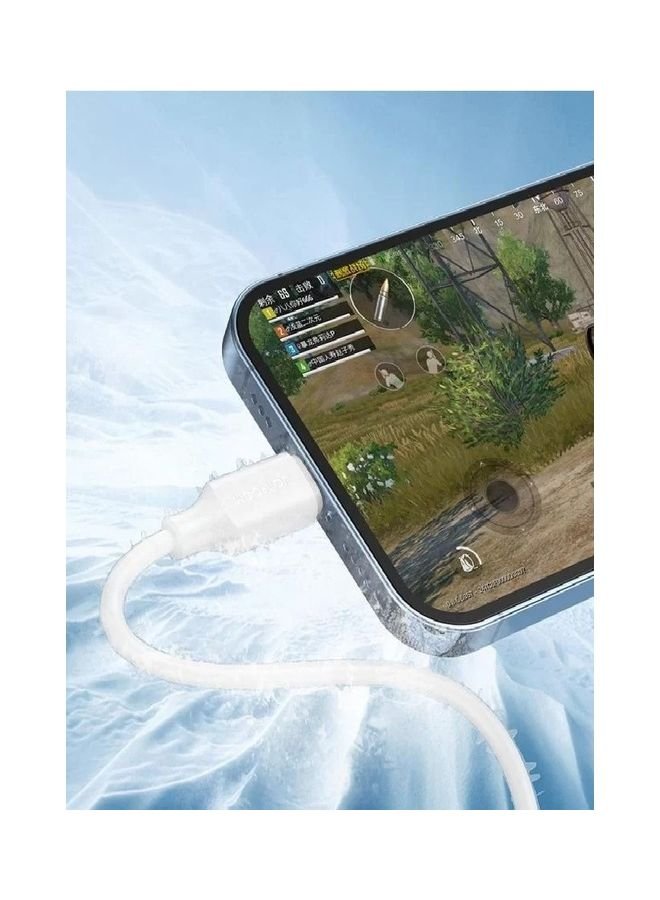 3A Fast Charging Data Cable USB To Lightning For iPhone IPad 1M - White