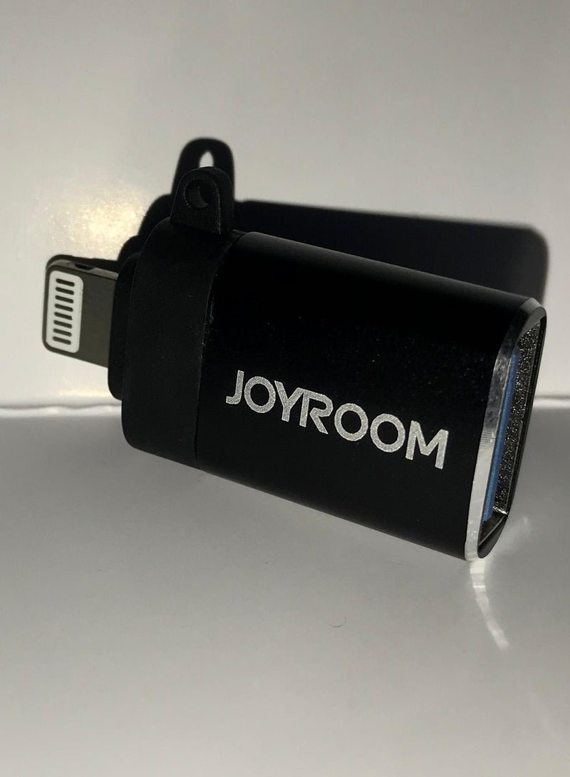 S-H156 Otg Adapter Lightning Male To USB Female Black