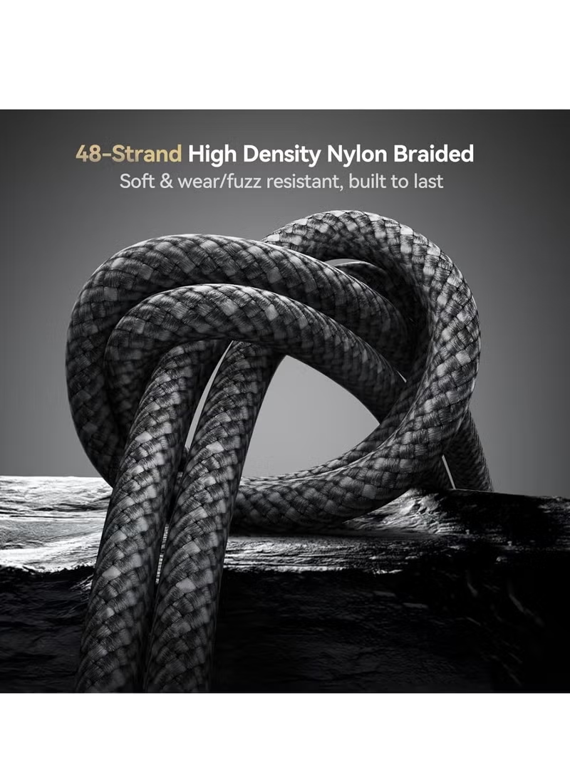 S-A50 Unlimited Series 60W Type-C to Type-C Fast Charging Data Cable, 1.2 m Length Dark Gray