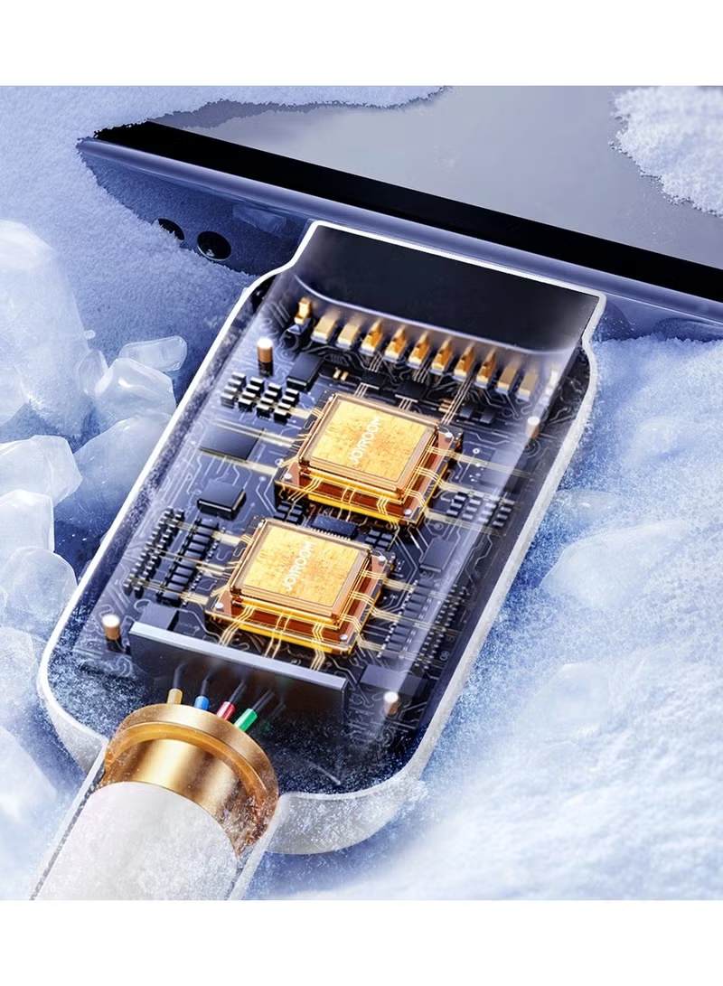 Multicolour Series A14 Lightning / USB-A 2.4A 1.2 m Cable White