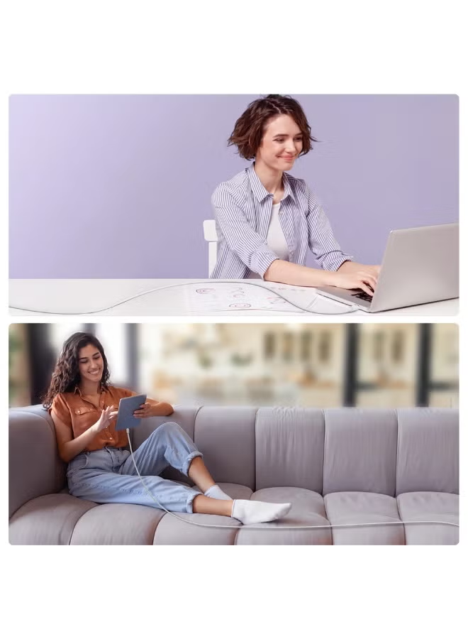 Multicolour Series A14 Lightning / USB-A 2.4A 1.2 m Cable White