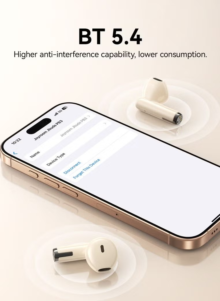 Jpods True Wireless Earbuds with AI-Enhanced ENC Dual Mic for Ultra-Clear Calls, 13mm Bass Drivers, Upgraded Bluetooth 5.4 Fast Pairing, 20H Playtime, 65ms Low Latency(Gaming Mode)