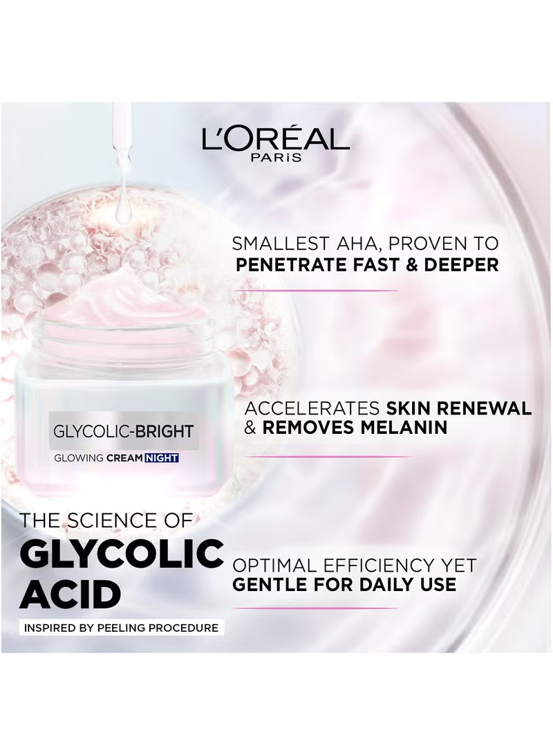 Glycolic Bright Glowing Night Cream - Glycolic + Niacinamide