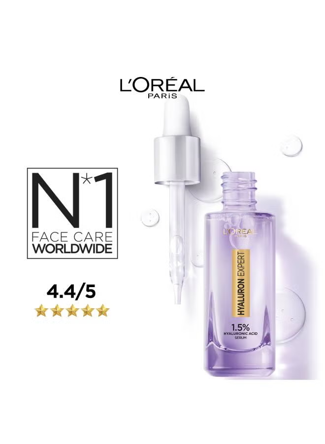 Hyaluron Expert Replumping Face Serum- 1.5% Hyaluronic Acid Serum Clear 30ml, packaging may vary Clear 30ml