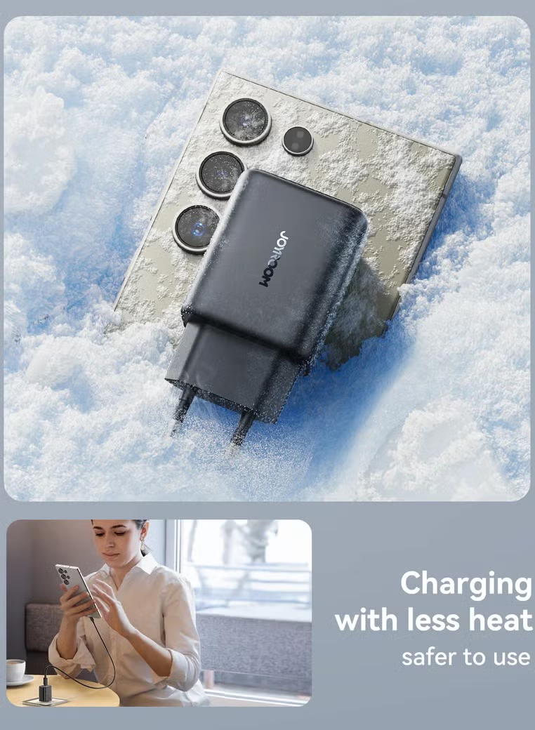 Joyroom TCF23 25W Charger with C to C Cable 1m Black