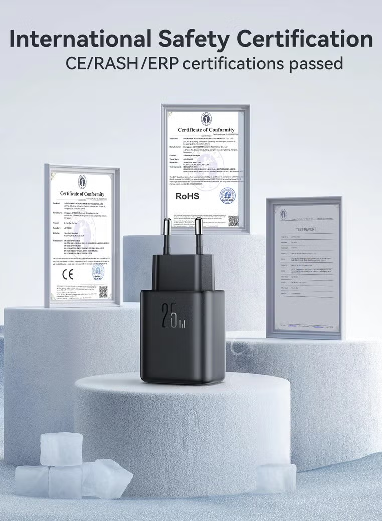 Joyroom TCF23 25W Charger with C to C Cable 1m Black