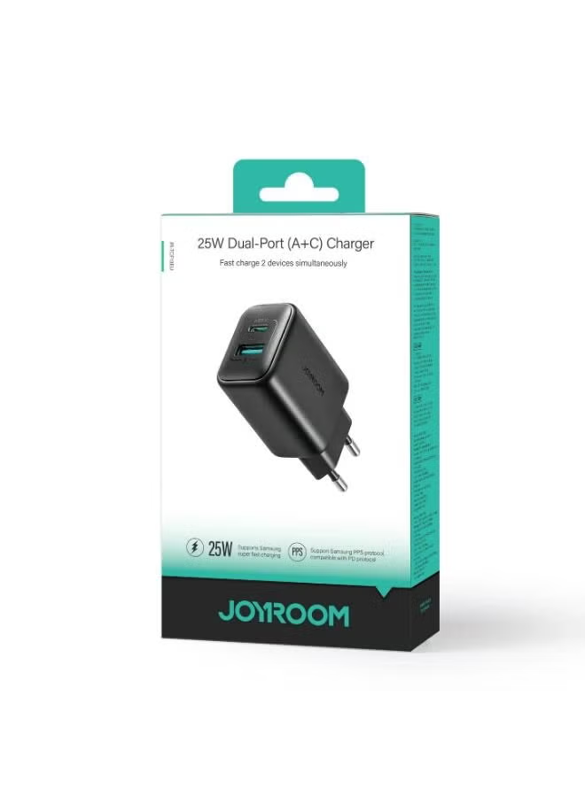 JR-TCF13 25W Dual-Port (A+C) Charger Black