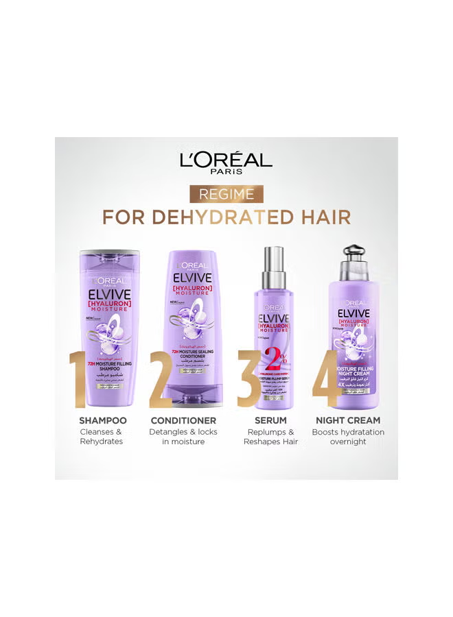 Elvive Hyaluron Moisture Filling Shampoo Replumps Hair With 72H Of Hydration 200ml