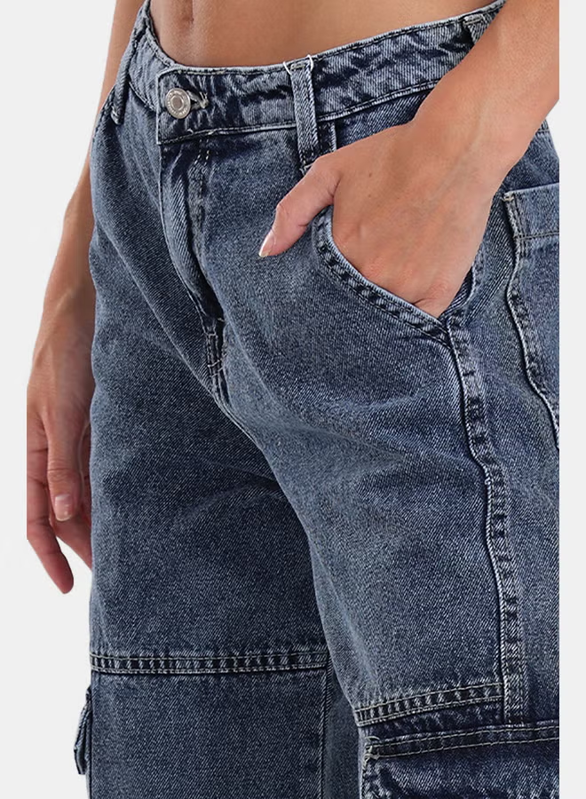 Denim Cargo Pants size S