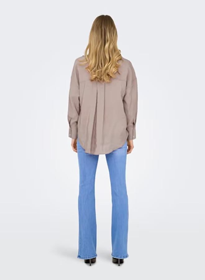 ONLY Womens Zazima Longsleeve Loose Shirt Woven