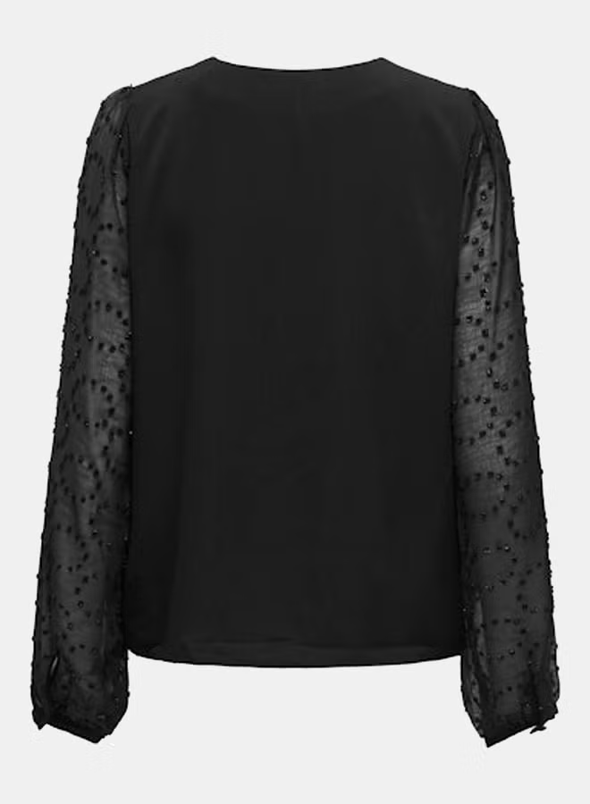 ONLY Womens Masja Longsleeve V-Neck Shirt