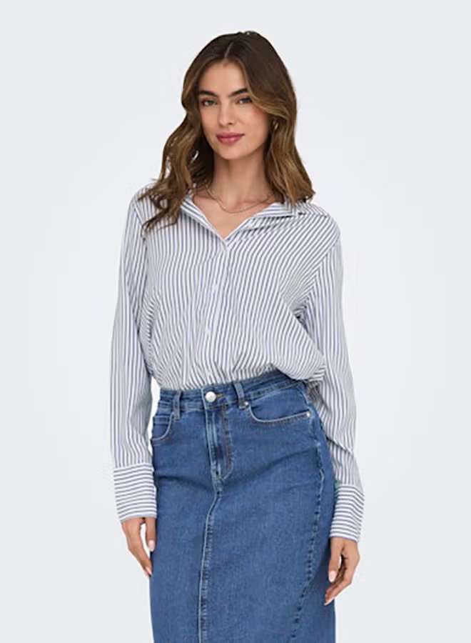 ONLY Womens Berit Life Longsleeve Shirt Woven