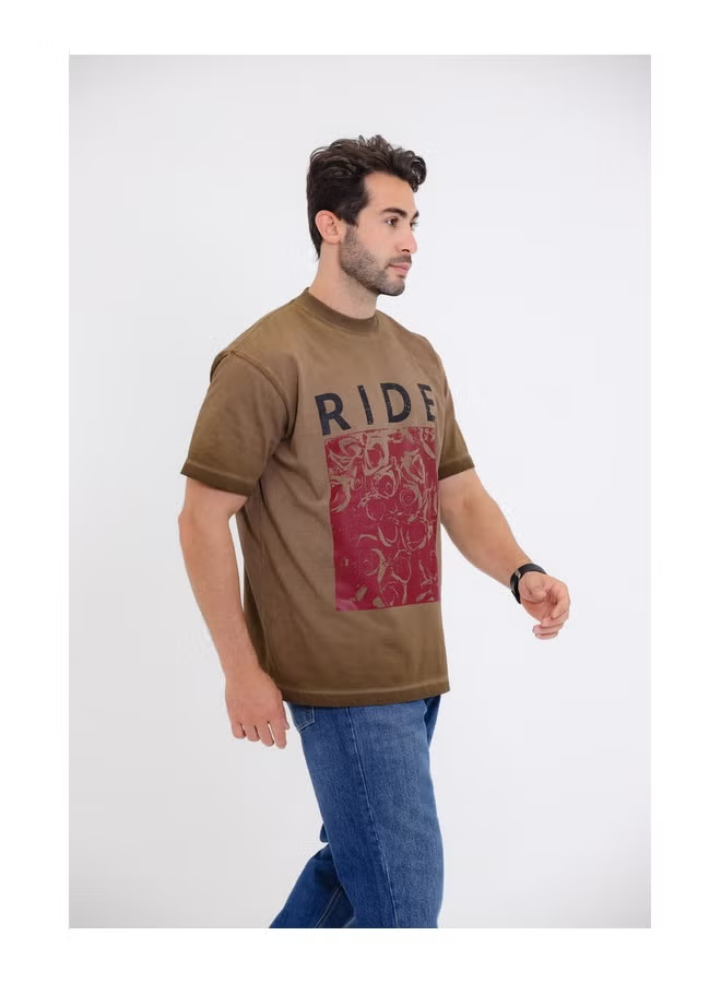 "RIDE" Floral Graphic T-Shirt