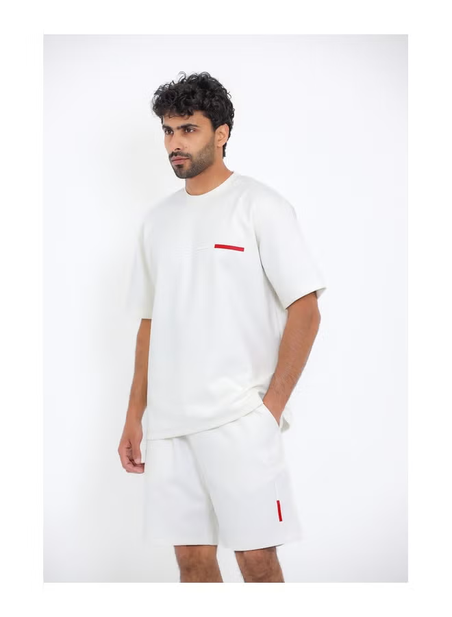 Printed White Cotton Men Pajama