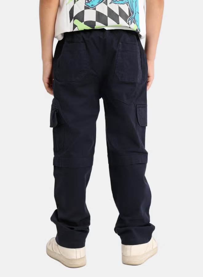 Unisex Kids Gabardine Pants – Navy
