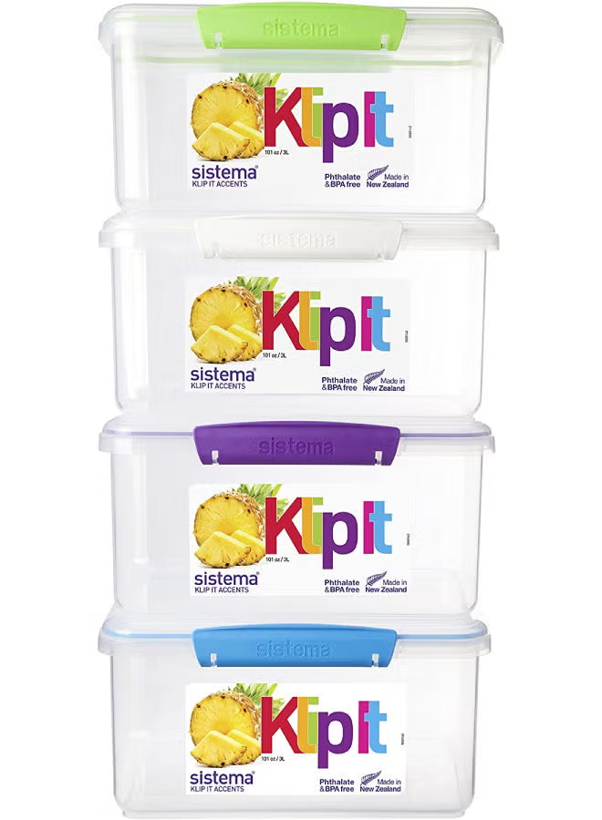 Rectangular Accents Box Multicolor 3Liters