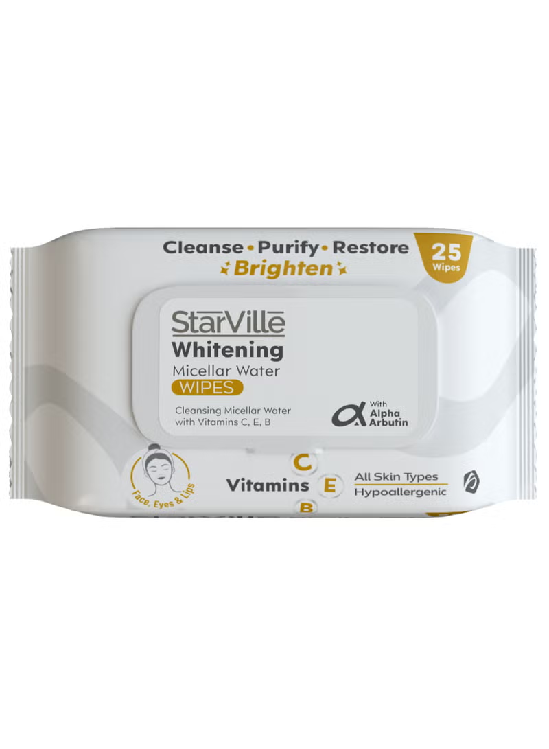 StarVille Whitening Micellar Water Wipes 25