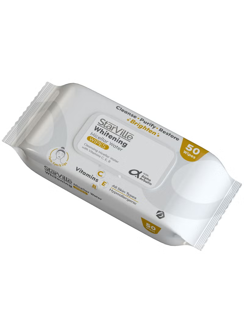 StarVille Whitening Micellar Water Wipes 50