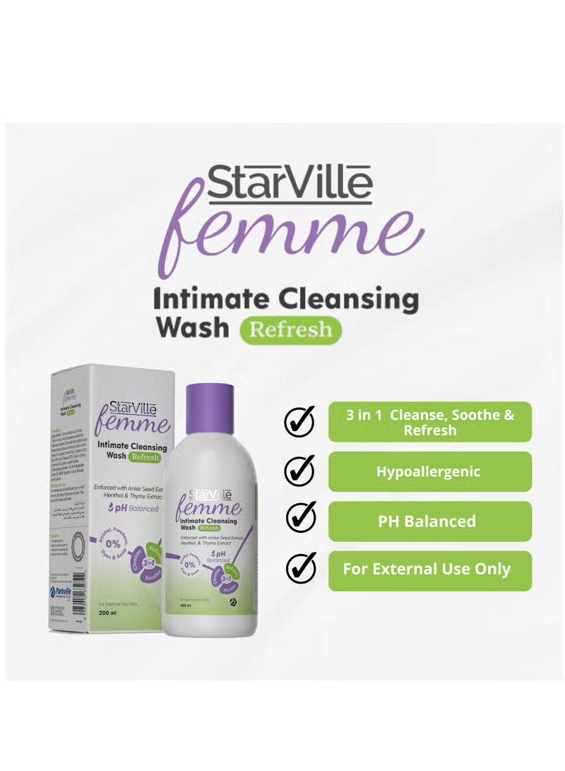 StarVille Femme Intimate Cleansing Wash Refresh 200 ml