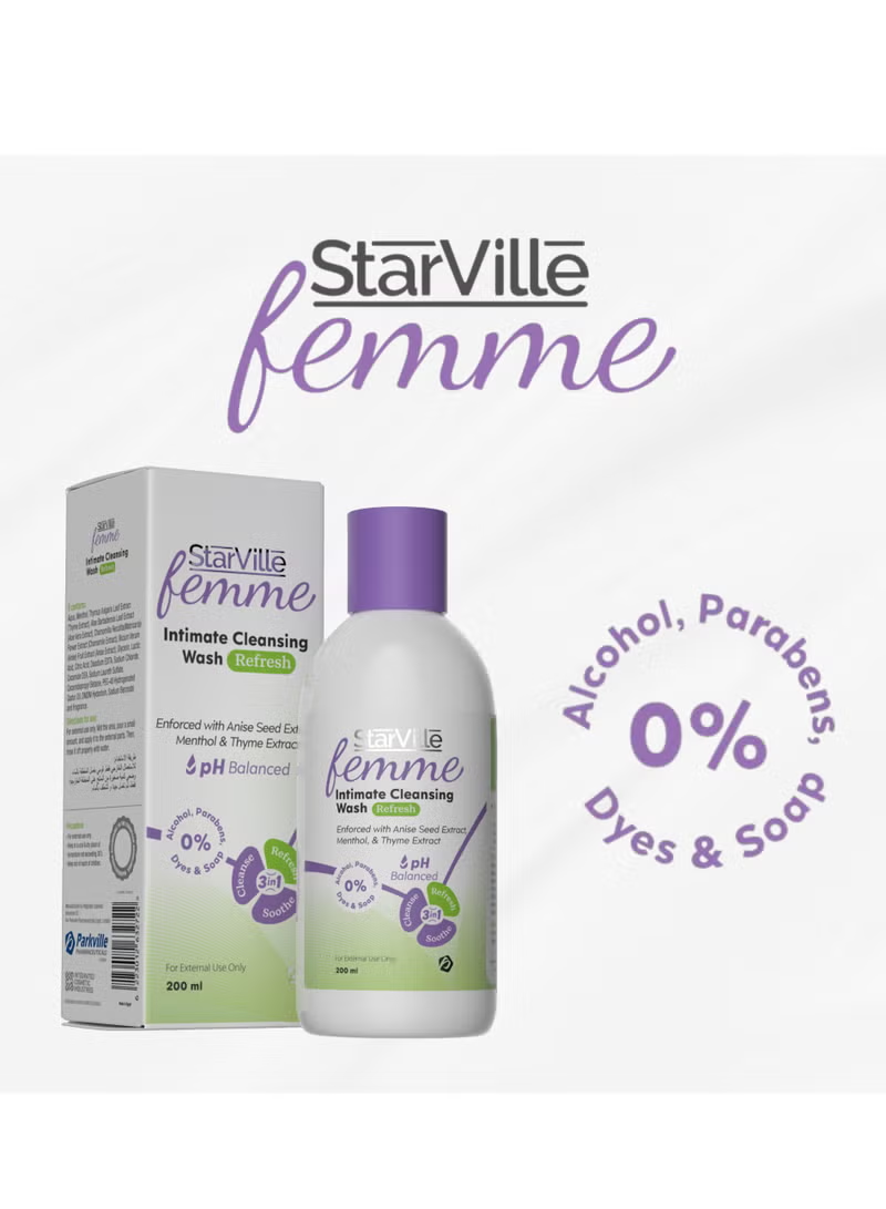 StarVille Femme Intimate Cleansing Wash Refresh 200 ml