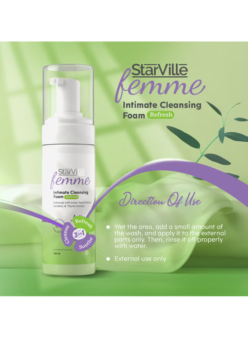 StarVille Femme Intimate Cleansing Foam Refresh 150 ml