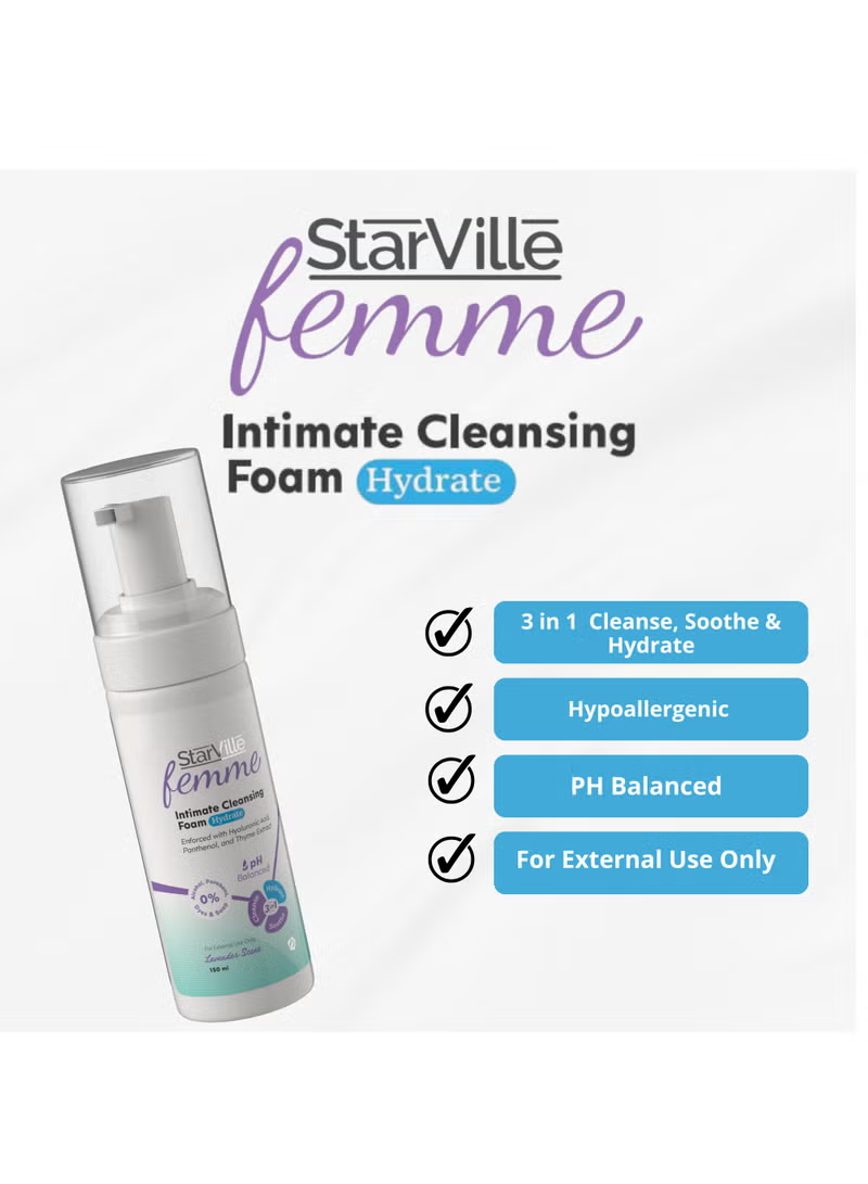StarVille Femme Intimate Cleansing Foam Hydrate 150 ml