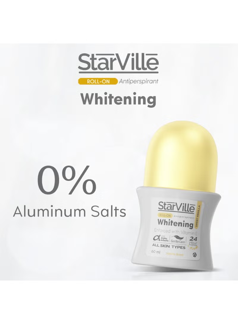 Whitening Roll-On Sweet Vanilla (60ml) – Brightens Skin, Delicious Fragrance, Long-Lasting Moisture