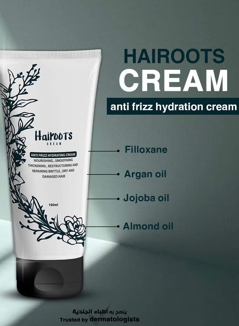 Hairoots Cream Anti Frizz Hydrating Cream 100 Ml