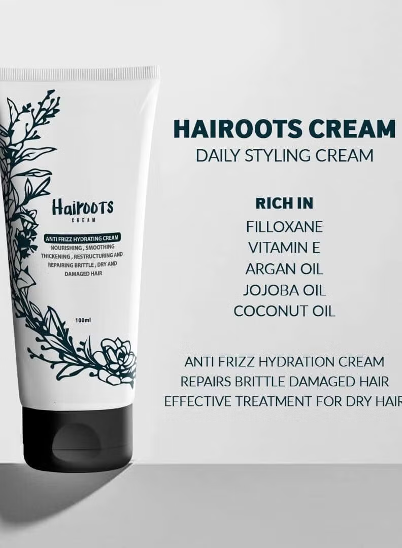 Hairoots Cream Anti Frizz Hydrating Cream 100 Ml