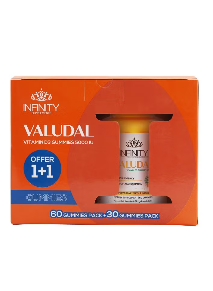 Valudal - 60+30 Gummies for vitamin D deficiency