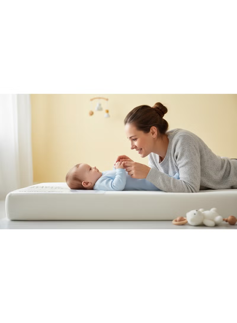 Crib Mattress 120 X 60 Cm Sweet Dreams Start Here Mamas Gift Baby's Mattress Features Durable Cushioning That Provides a Firm Yet Comfortable Sleeping Surface.