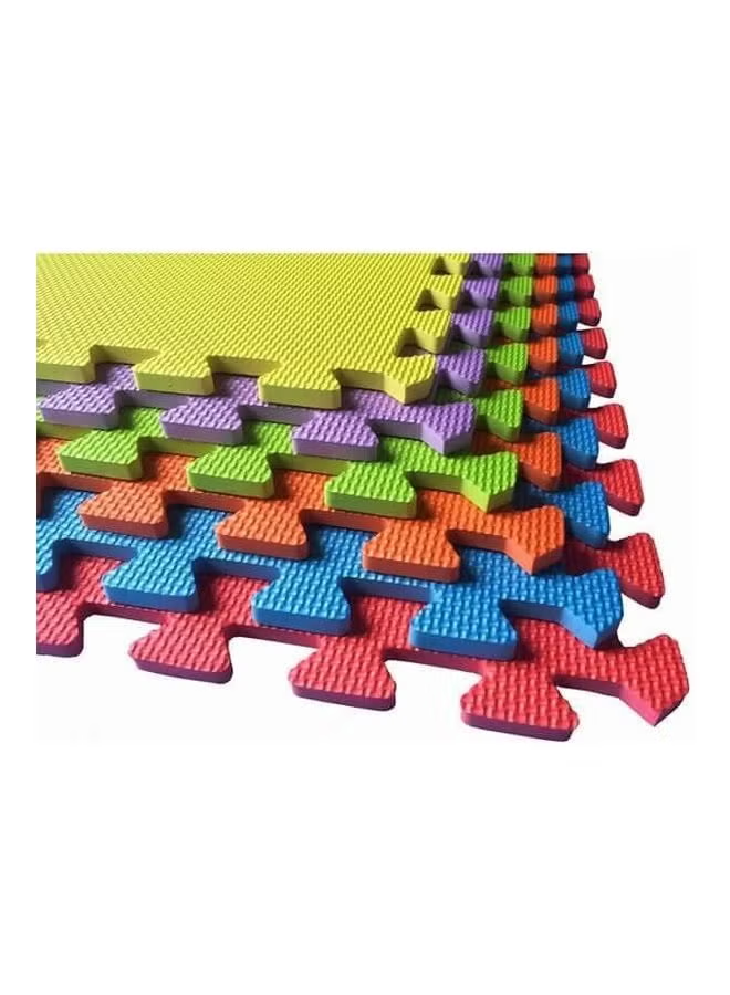 9-Piece Multipurpose Rubber Mat 50 x 50cm