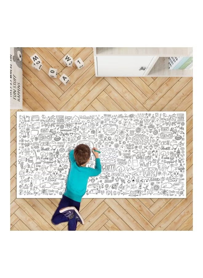 Giant Coloring Roll- Assorted 180 x 90cm