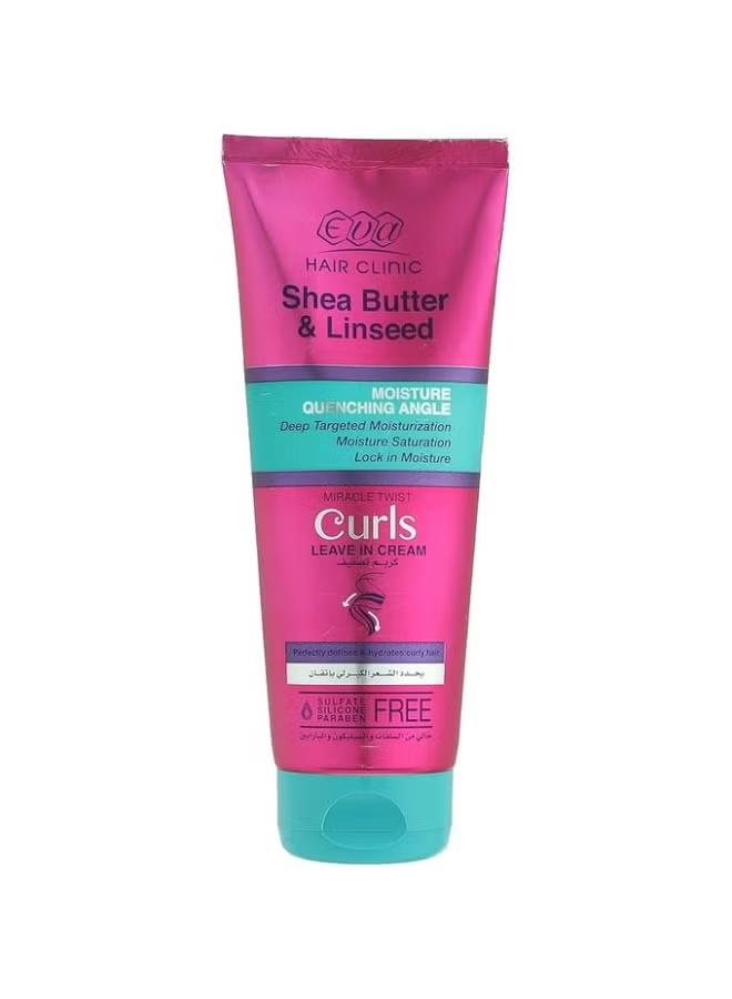 Eva Hair Clinic Curls Leave In Cream +Eva Hair Clinic Curls Shampoo 460 Ml