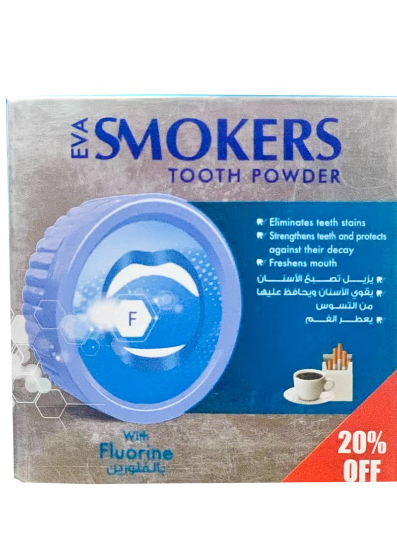 Eva Smokers Teeth Powder With Fluorine 40 G