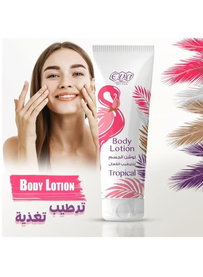 2 piece Body Lotion Tropical+ Moisturizing Shower Cream Tropical 250+240 ML